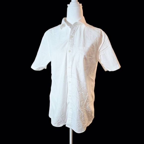 Old Navy Built In Flex Men's Size Small White Button Down Shirt - Picture 1 of 6